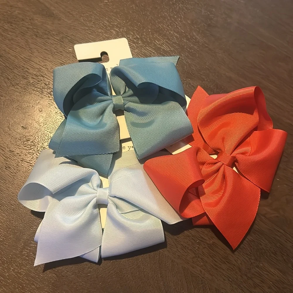 NWT Copper Key bundle 3 pieces Girls King Grosgrain Hair Bow